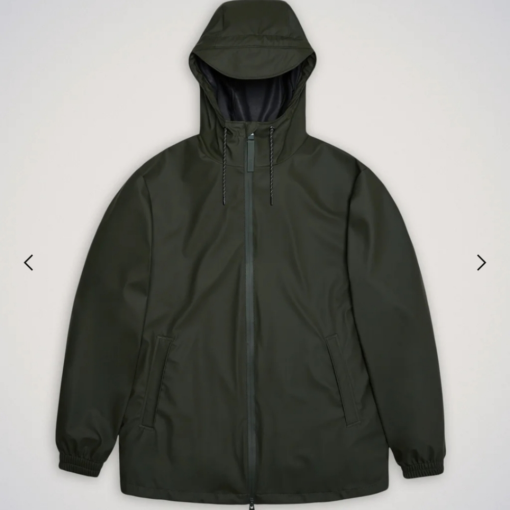 Rains Storm Breaker Jacket Raincoat Evergreen Size XS (women's S/M) NWT